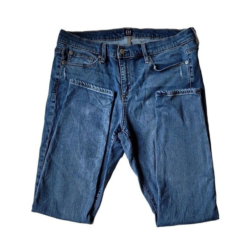 Women's Gap Denim Skinny Jeans Distressed Style 32 Regular